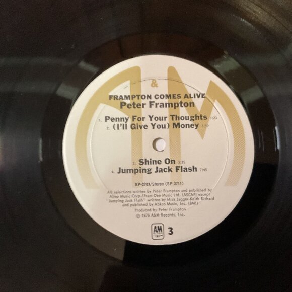Peter Frampton "Frampton Comes Alive!" Vinyl Album 1976 A&M Records - Picture 6 of 15